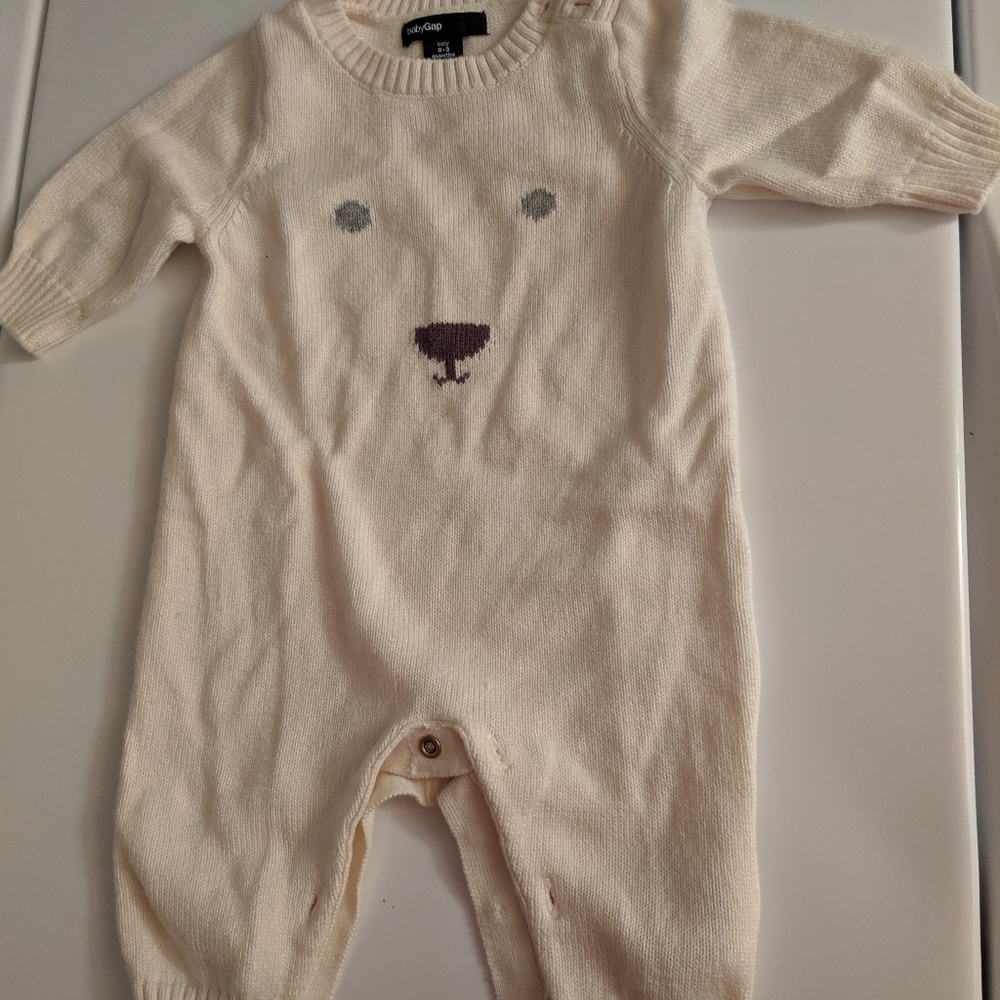 Gap 0-3 months sweater onesie romper